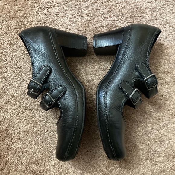 Clarks Artisan Double Strap Black Mary Jane Size 8m - Picture 11 of 17